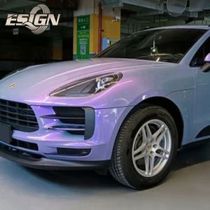 Esign ฟิล์มไวนิลห่อตัว VN106กันรอยขีดข่วนสำหรับสัตว์เลี้ยงฟิล์มกันรังสียูวี/อินฟราเรดช่วยรักษาตัวรถสีม่วง100ไมครอน - Product Image 1