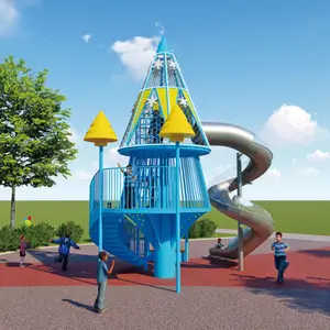 Large amusement equipment outdoor children's color slide amusement park