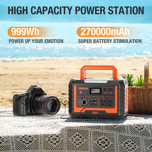 Station d'alimentation portable EBL <span class=keywords><strong>1000</strong></span> Watt 1kw Nouvelle station d'alimentation portable à onduleur Ensemble complet 1000w pour le camping - Product Image 6
