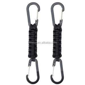 Gancho Doble Metálico Tipo D <span class=keywords><strong>para</strong></span> Colgar Llaveros Tejidos a Mano, Cordón de Paracord <span class=keywords><strong>para</strong></span> Senderismo y Supervivencia al Aire Libre - Product Image 3