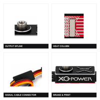 Motor Servo Marine XQ-POWER XQ-S8218D 15KG Tahan Air Tanpa Inti Digital 0.07s Casing Aluminium Penuh 8.4V Grosir OEM ODM