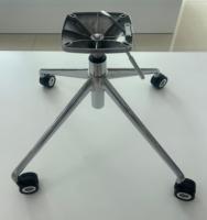 Chaise de bureau contemporaine réglable avec fonction pivotante, structure en alliage d'aluminium pour mobilier de bureau commercial