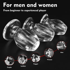 Originele Fabriek Nieuwe Ontwerp Vrouwelijke Acryl Glazen Butt Plug Anale Sex Man Vrouwen <span class=keywords><strong>Voyeur</strong></span> Zeer Transparant Acryl Butt Plug - Product Image 6