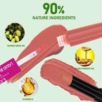 OCHAIN Marque privée Blush à haute teneur en pigment Crème minérale liquide Fard à joues Vegan Maquillage attrayant à double usage Double Blush
