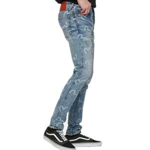 กางเกงยีนส์เดนิมทรงวินเทจคุณภาพสูงจากโรงงาน ลายพิมพ์มือนกนางนวลทั่วตัว ซักแล้วใส่สบาย - Product Image 3