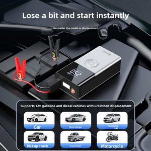 Démarreur de <span class=keywords><strong>Voiture</strong></span> Robuste et Puissant avec Compresseur d'Air 150 PSI 10000 mAh pour Secours Routier et Double Chargement USB – Achat en Gros - Product Image 4