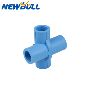 Nuevos productos Conector en T duradero de 4 vías Latón y plástico <span class=keywords><strong>PPR</strong></span> Conexión cruzada Suministro de agua Conexión de soldadura de tamaños 20mm 25mm - Product Image 3