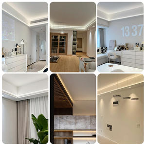 Profilo in Alluminio LED da Incasso a Scomparsa per Cartongesso Canale LED Senza Cornice Italia - Product Image 5