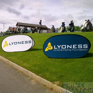 Tùy Chỉnh In Polyester Dọc Pop Khung Biểu Ngữ Di Động Ngoài Trời Golf & Bóng Đá Hiển Thị Sự Kiện Đứng Với Tùy Chỉnh In Cờ - Product Image 3