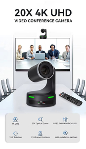 Kit de caméras pour système de visioconférence = 3 caméras 4K 20X SDI avec suivi IA en direct + 1 contrôleur joystick 4D - Product Image 6