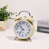 Réveil à sonnerie puissante pour les dormeurs profondément endormis, 4'' avec double cloche et rétroéclairage, idéal pour la chambre et la décoration intérieure (Dropshipping Shopify)