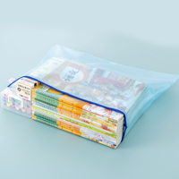 Bolsa Impermeable para Documentos de Polipropileno, Tamaño Carta, A4, A5, Bolsas de Archivo con Cierre de Malla de PVC, Bolsa para Documentos para Estudiantes, Suministros de Oficina