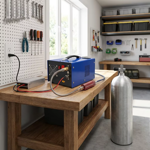 Compresseur d'air PCP OEM ODM 4500 PSI 12 V avec arrêt automatique, pompe haute pression portable 300 bars pour fusil à air comprimé PCP – Vente en gros - Product Image 5