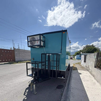 Camion de cuisine mobile en fibre de verre pour hot-dogs, pizzas, grillades et autres plats rapides