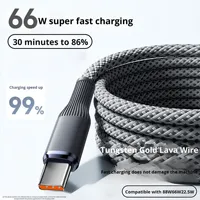 Câble de données Type-C en forme de colonne romaine, tressé en tungstène doré, charge ultra-rapide PD, transfert de données, compatible avec les téléphones mobiles