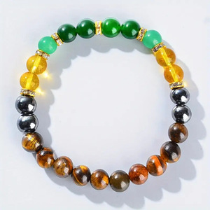Wholesale 8mm Stone Stretch <b>Bracelet</b>, Wealth-Attracting <b>Bracelet</b>, Attracts Fortune and Good Luck, Healing <b>Crystal</b> <b>Bracelet</b> - Product Image 5