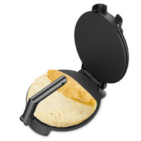 Crêpière électrique automatique et antiadhésive Machine à chapatir style indien Machine à tortilla de maïs Presse Roti Maker