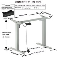 Pieds de bureau réglables en hauteur électriques pour adultes et enfants, pieds courts de 40 cm, quatre pieds en fer, pour bureau d'étude, bureau de travail