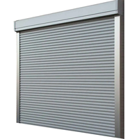 Porte de garage moderne en aluminium perforé avec ouverture latérale électrique pour villa - Surface finie