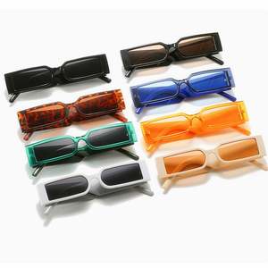 Nouvelles Lunettes de Soleil Carrées Rétro Tendance 2025 pour Hommes et Femmes, Monture Noire Rectangulaire, Protection UV400 - Product Image 3