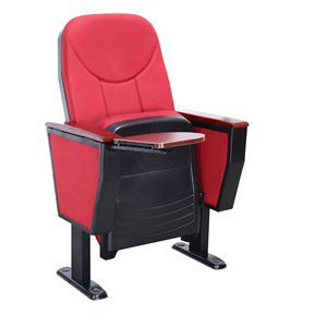 Silla de Auditorio Jiarunde C-101, Tapizada en Tela Roja, para Salas de Conferencias, Salas de Lectura, Cines e Iglesias - Product Image 1