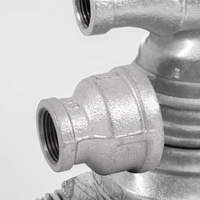 Coude de raccordement rainuré en fonte malléable de 2 pouces pour sprinkler basse pression FM, type à emboîtement pour alimentation en eau