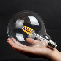220V E27 Standard LED Edison Ampoules G80 G95 G125 Globe Ampoule 2200K 2700K 4000K 6000K pour Lumières De Noël Résidentielles