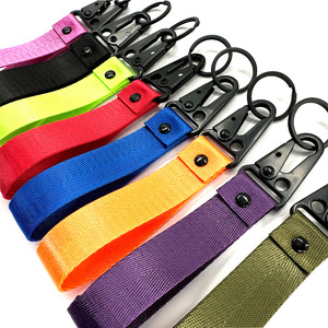 Llavero personalizado con logo, cinta de tela, para números de motocicleta, diseño de pico de águila, de poliéster, para coche, llavero corto. - Product Image 3