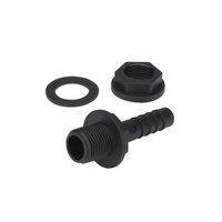 Kit d'interconnexion pour réservoir d'eau : Raccords cannelés en PP, tube flexible ondulé, jeu de joints et colliers de serrage pour le raccordement des conteneurs d'eau de pluie