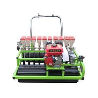 Semoir à légumes autopropulsé à essence pour radis et colza, haute précision, à plusieurs rangs