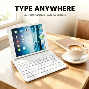 Set tastiera e mouse wireless, tasti multifunzione con sensazione di tastatura confortevole, adatto per <span class=keywords><strong>Apple</strong></span> <span class=keywords><strong>iPad</strong></span> <span class=keywords><strong>Mini</strong></span> da 7 pollici - Product Image 2