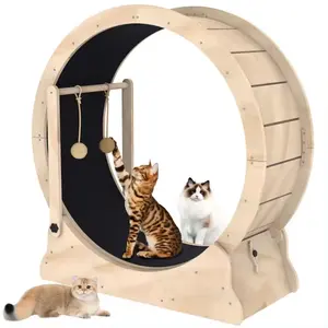 MEOW LOVE PET Hot Selling Household Interactive Pet Exercise Cat Running Wheel Climbing Frame Fiberboard Cat Treadmill