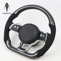 Compatible avec VW Golf 7 GTI Passat Polo Scirocco MK6 MK5 GTD GTE Volant LED Racing MK7 Fibre de Carbone 2014-2018 Support Durable
