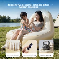 Canapé gonflable moderne Da Niu en PVC pliable avec pompe à air électrique portable pour festivals de musique et camping