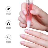 Huile à Cuticules 10ml avec Pinceau Doux Soin des Ongles Réparation des Cuticules Huile Naturelle Biologique Parfumée pour Nourrir les Ongles
