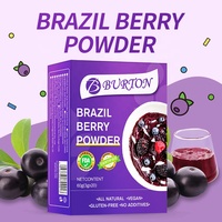 Poudre de baies d'açaï emballée pour le commerce transfrontalier, poudre de fruits d'açaï séchés pour adultes, destinée au commerce extérieur
