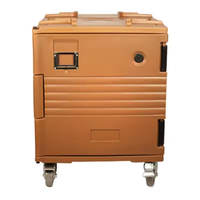 LYROE Restaurant Camping Lebensmittel Catering Edelstahl PE Lebensmittel Warm Cool Container Isolier box Wagen mit Riemens cheibe