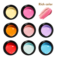 Gel de peinture pour ongles, gel dur, gel de couleur, 5g, vente en gros, étiquette privée, 48 couleurs, gel de peinture solide pour ongles