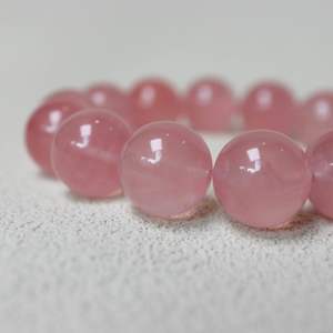 Bracelet authentique en cristal de <span class=keywords><strong>quartz</strong></span> <span class=keywords><strong>rose</strong></span>, fréquence énergétique, perles de <span class=keywords><strong>quartz</strong></span> <span class=keywords><strong>rose</strong></span>, charme exotique, <span class=keywords><strong>pierres</strong></span> de guérison en forme de cœur - Product Image 4