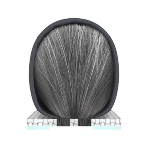 Teumsae Weatherstrip O-type Pin Weather Strip <b>Window</b> Door Gap Sealing Brush Mohair Anti Insect Strip - Product Image 2