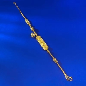 Nouveau Bracelet en Argent S925 avec Cinq Pièces de Monnaie Impériales Chinoises en Forme de <span class=keywords><strong>Gourde</strong></span>, Bijou de Mariage de Luxe Léger et de Niche, Style Chinois Chic - Product Image 2