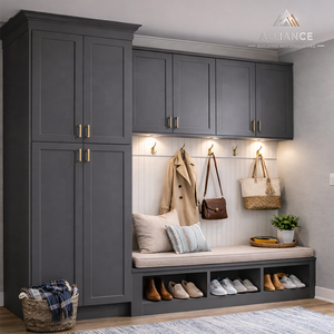 Modern Entryway Storage <b>Cabinet</b> <b>With</b> <b>Drawers</b> | RTA Kitchen <b>Cabinets</b> For Remodeling Contractors | US Home Entry Storage <b>Cabinet</b> - Product Image 4