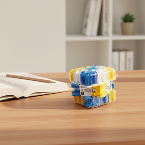 Jeu de <span class=keywords><strong>labyrinthe</strong></span> 3D portable en forme de cube, jouet de réflexion rotatif pour soulager le stress et améliorer la concentration - Product Image 2