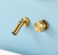 Nouvelle Arrivée 2026 – Robinet de lavabo encastré mural moderne deux pièces avec cartouche céramique en laiton pour maison et hôtel