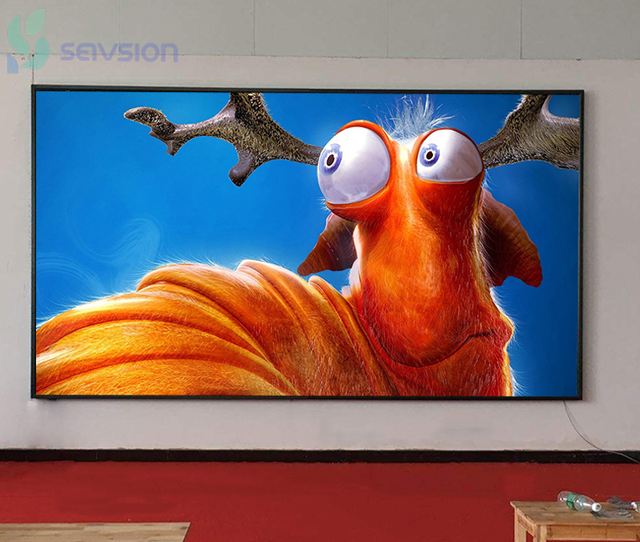 Ultra-Thin High-Definition Full-Color P1.86 LED Display Screen HDR 500-1000cd Brightness Indoor Video Wall Advertising Sunlight
