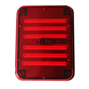 Nuevas Luces de Advertencia Estroboscópicas COB de 72W y 10 Pulgadas, Rojo y Azul, Montaje Superficial Delgado, Lámparas Intermitentes de Seguridad, DC12V, 6 Piezas, Luces de Tráfico para Camiones y Automóviles - Product Image 2