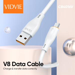 VIDVIE Chất Lượng Cao Điện Thoại Di Động 2.4A Max 1M TPE Micro USB Nhanh Chóng Sạc Dòng Dữ Liệu Cáp Được Xây Dựng-Trong Thông Minh LC Chip - Product Image 2