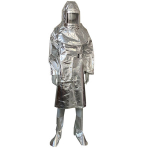 Traje de Protección Contra Incendios de Aluminio Resistente al Fuego, con Revestimiento de Aluminio, <span class=keywords><strong>para</strong></span> Soldadura y <span class=keywords><strong>Bomberos</strong></span> Industriales - Product Image 4