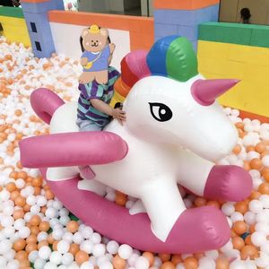 Caballo Inflable para Niños, Juguete para Jugar <span class=keywords><strong>en</strong></span> el Agua al Aire Libre y Juego de Equitación Deportiva, Material de Vinilo/PVC, Capacidad de 100-500 kg - Product Image 5