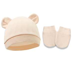 Ensemble 2 pièces bonnet et moufles anti-griffures en coton pour bébé, motif oreilles <span class=keywords><strong>de</strong></span> <span class=keywords><strong>Mickey</strong></span>, 0-3 mois - Product Image 6